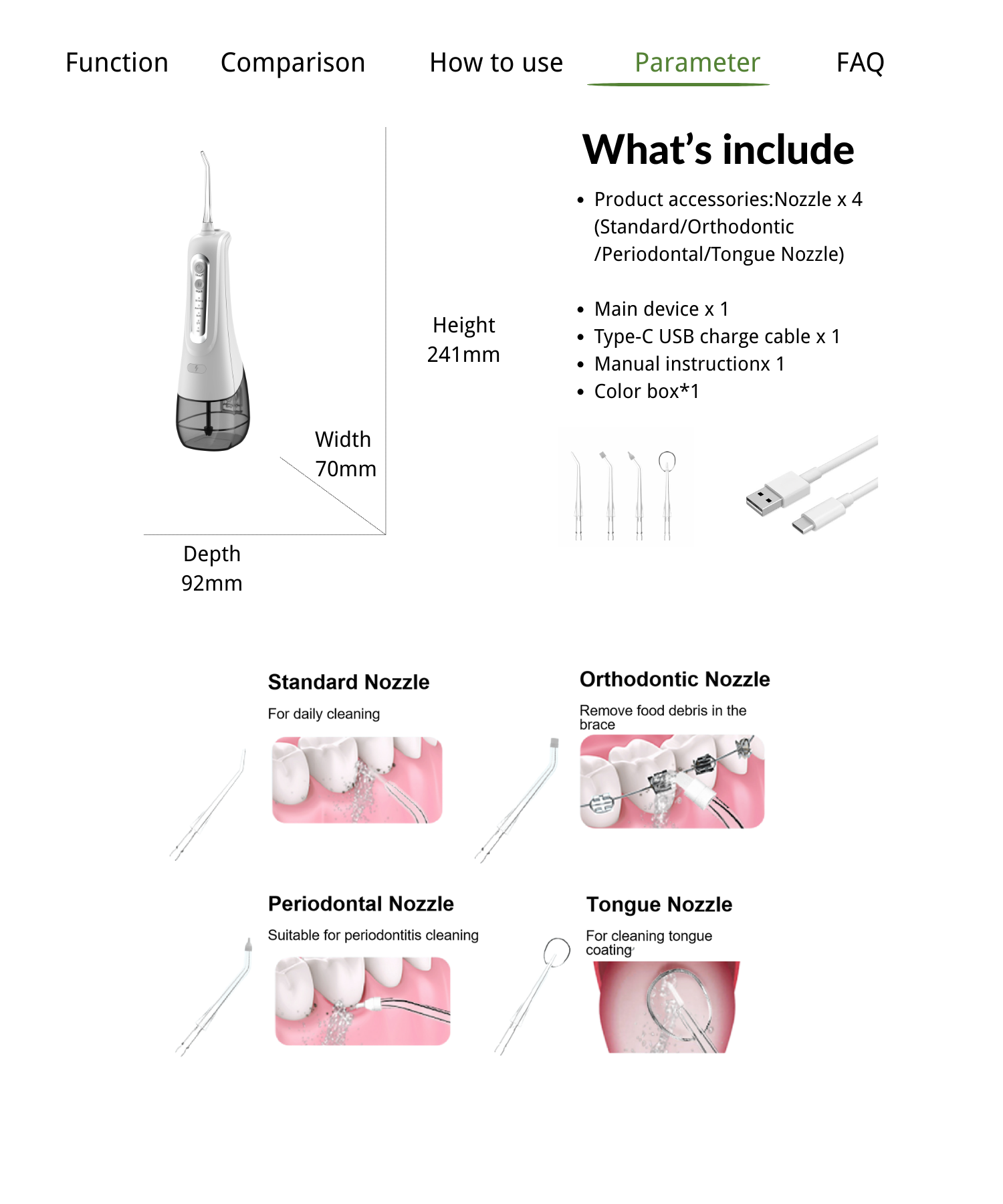 9.Dental Water flosser wholesale.png