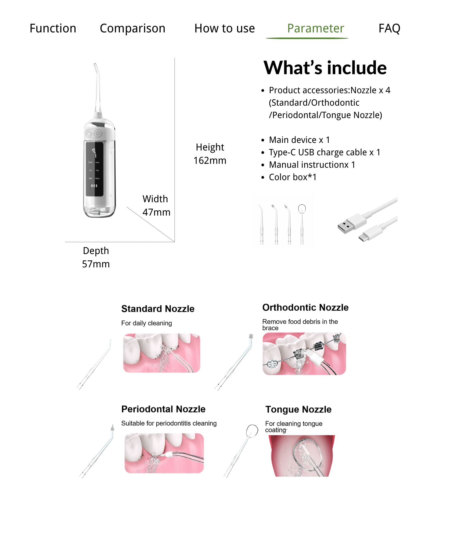 9.Dental Water flosser wholesale.png