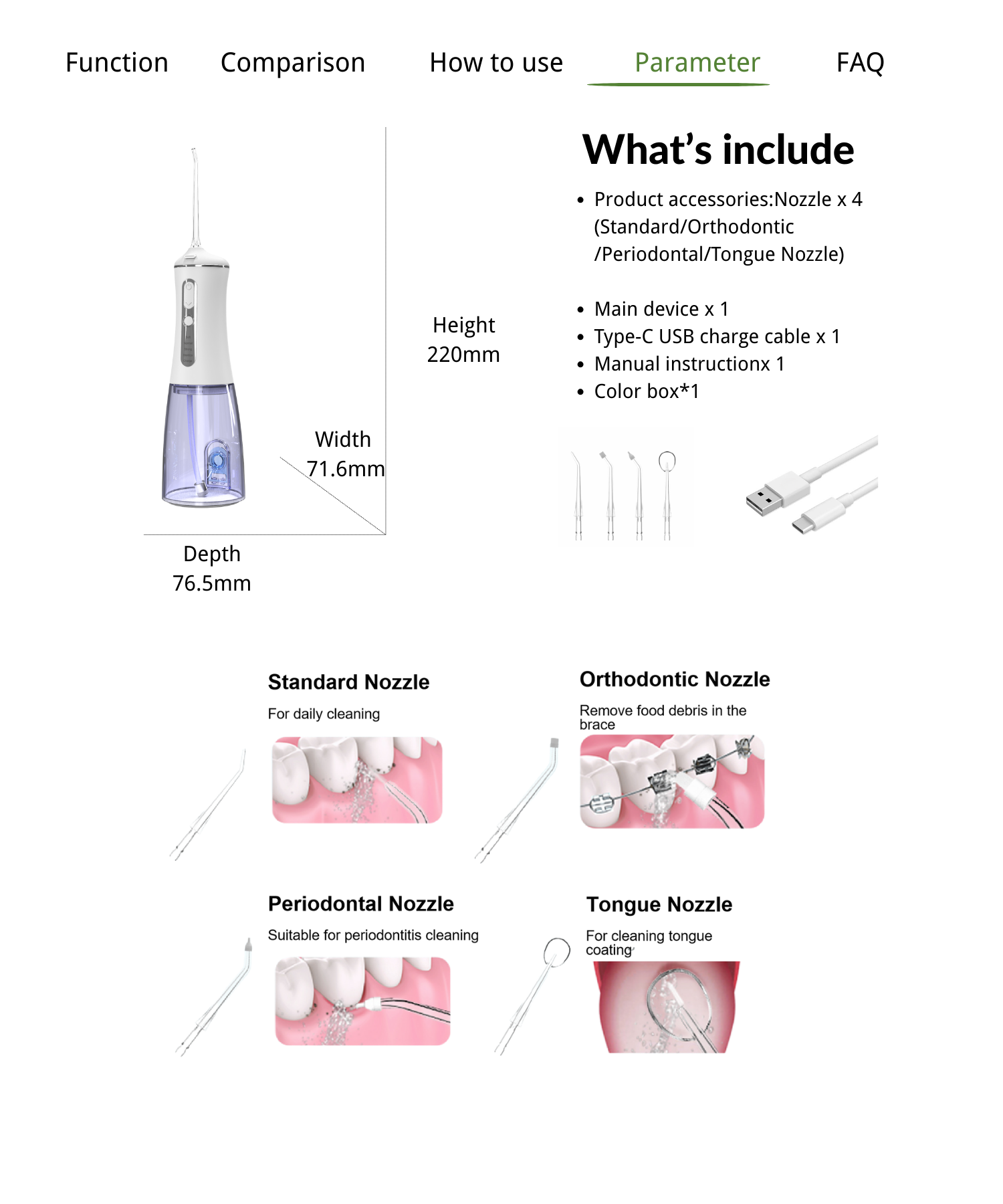 9.Dental Water flosser wholesale.png
