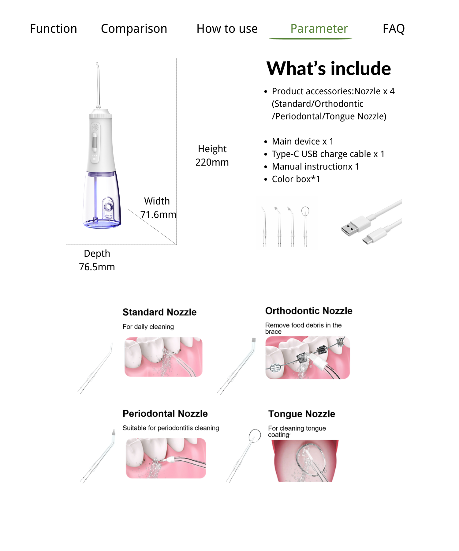 9.Dental Water flosser wholesale.png