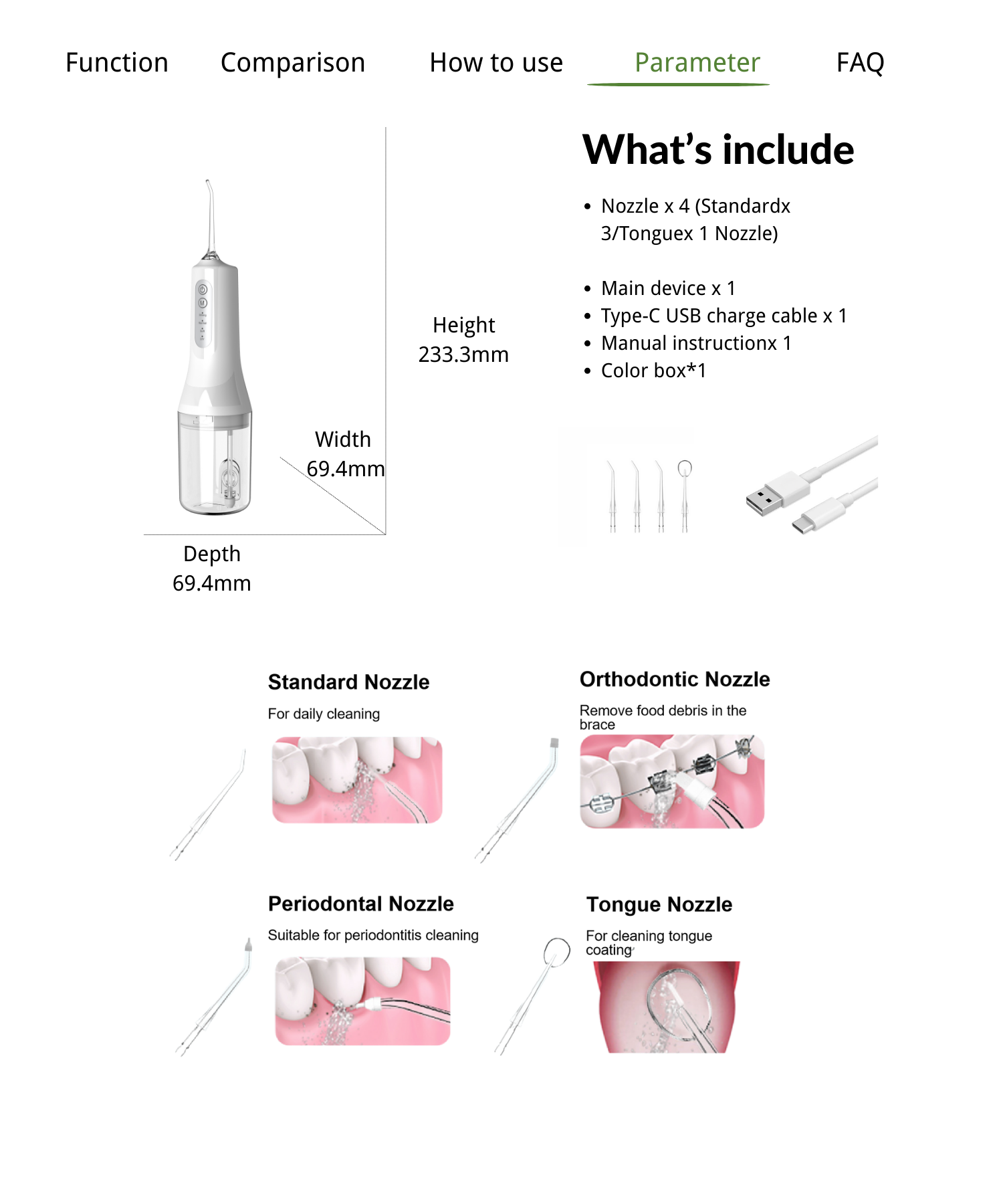 9.Dental Water flosser wholesale.png